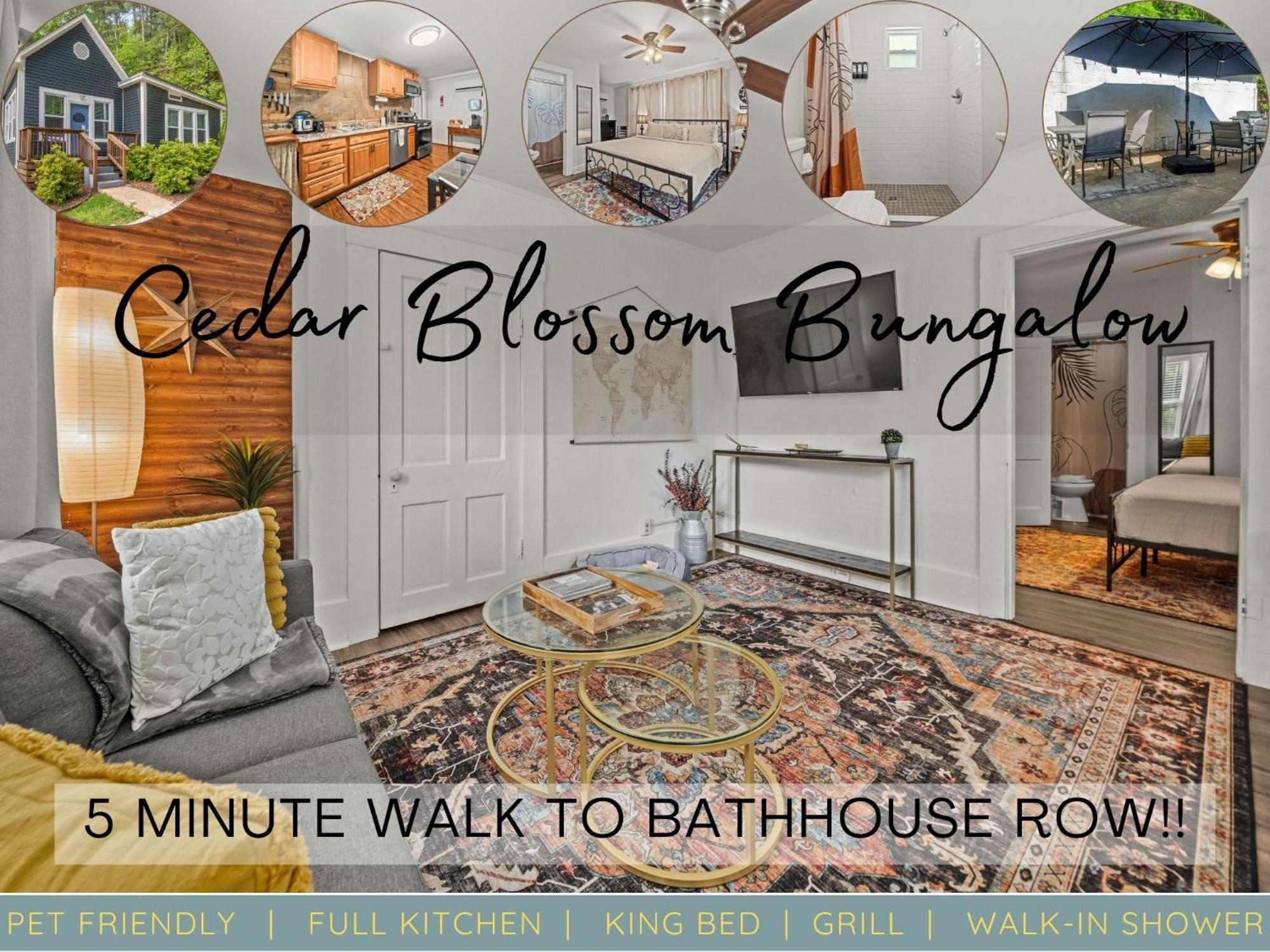 Cedar Blossom Bungalow Is A Cozy Getaway With A 5 Minute Walk To Downtown! 핫스프링스 외부 사진